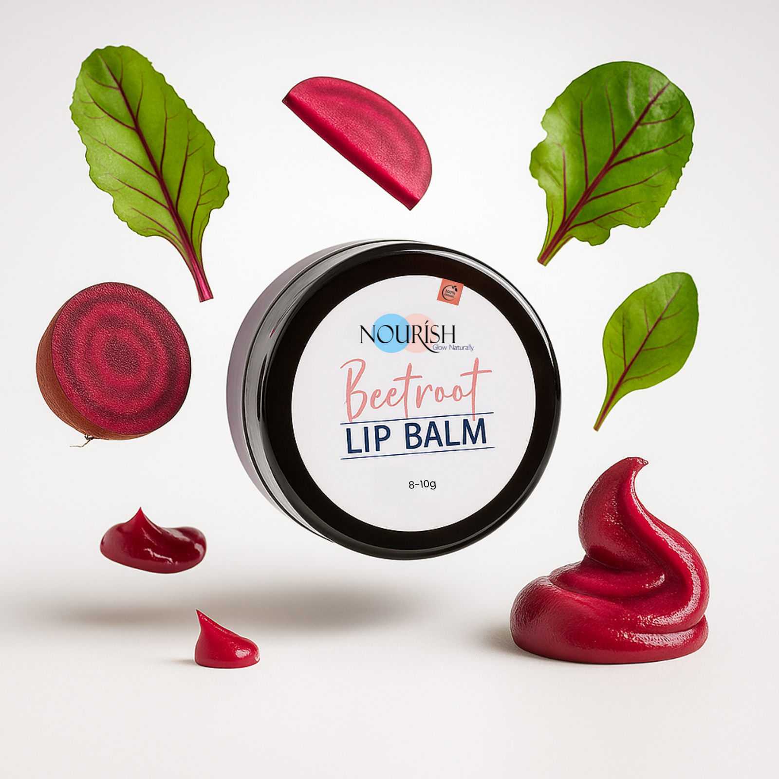 Beetroot lip balm