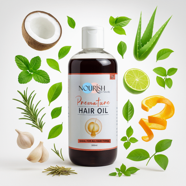 Premature hair oil