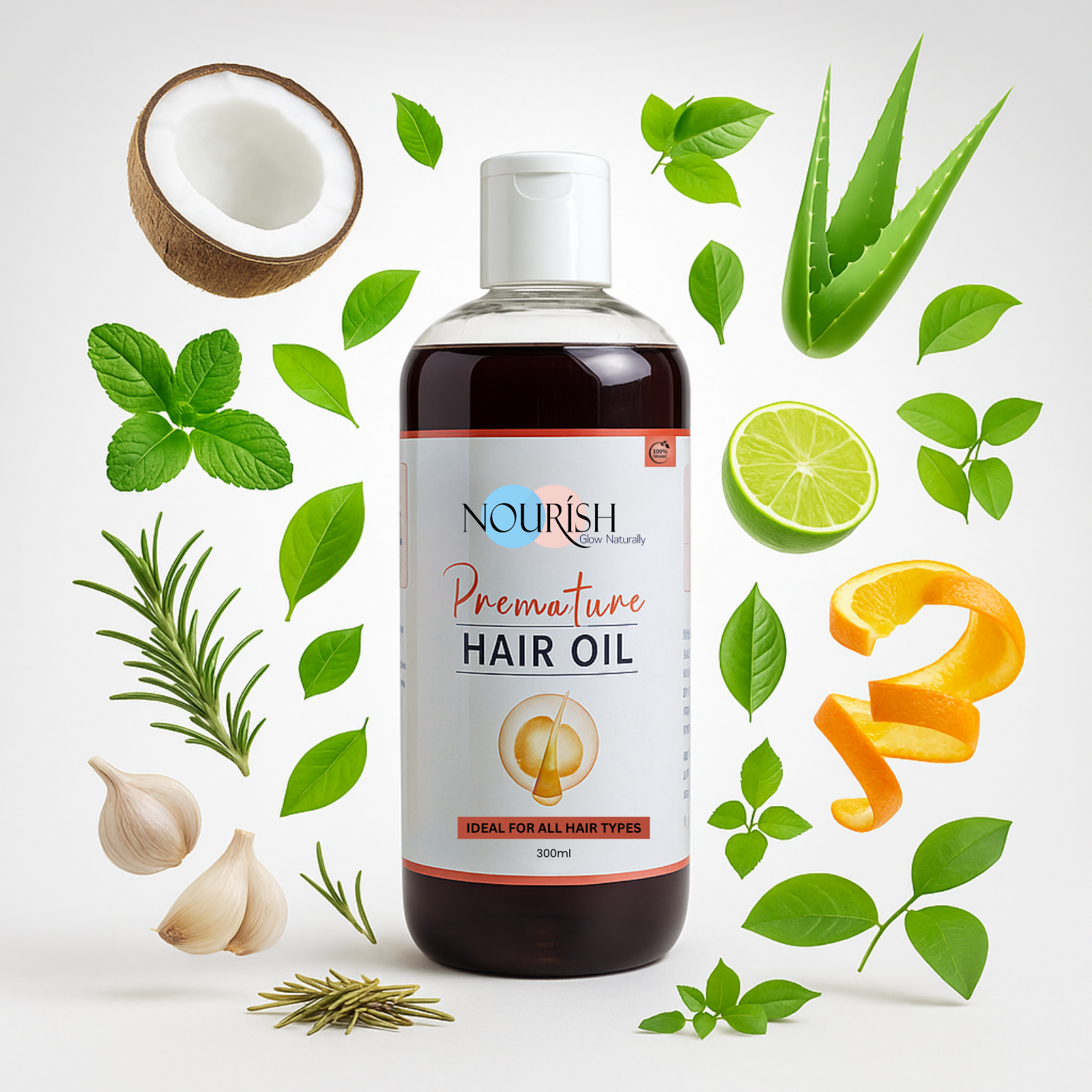 Premature hair oil
